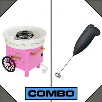 Combo of 1 Cotton Candy Maker with 1 Coffee Milk Frother